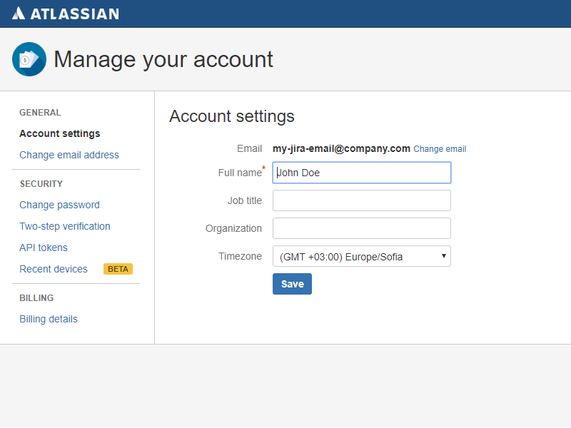 Atlassian Account Management