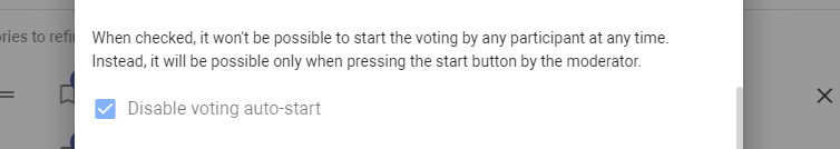 Disable voting auto-start