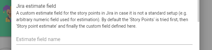 Jira estimate field